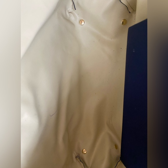 Ralph Lauren Navy Tote with Brown Leather Straps - Picture 8 of 8